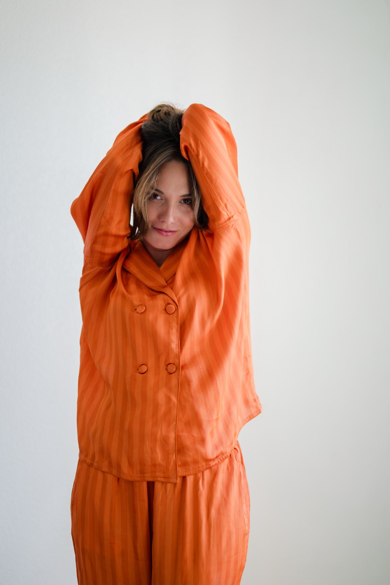 Tangerine Dream pajama set raised-arm front view