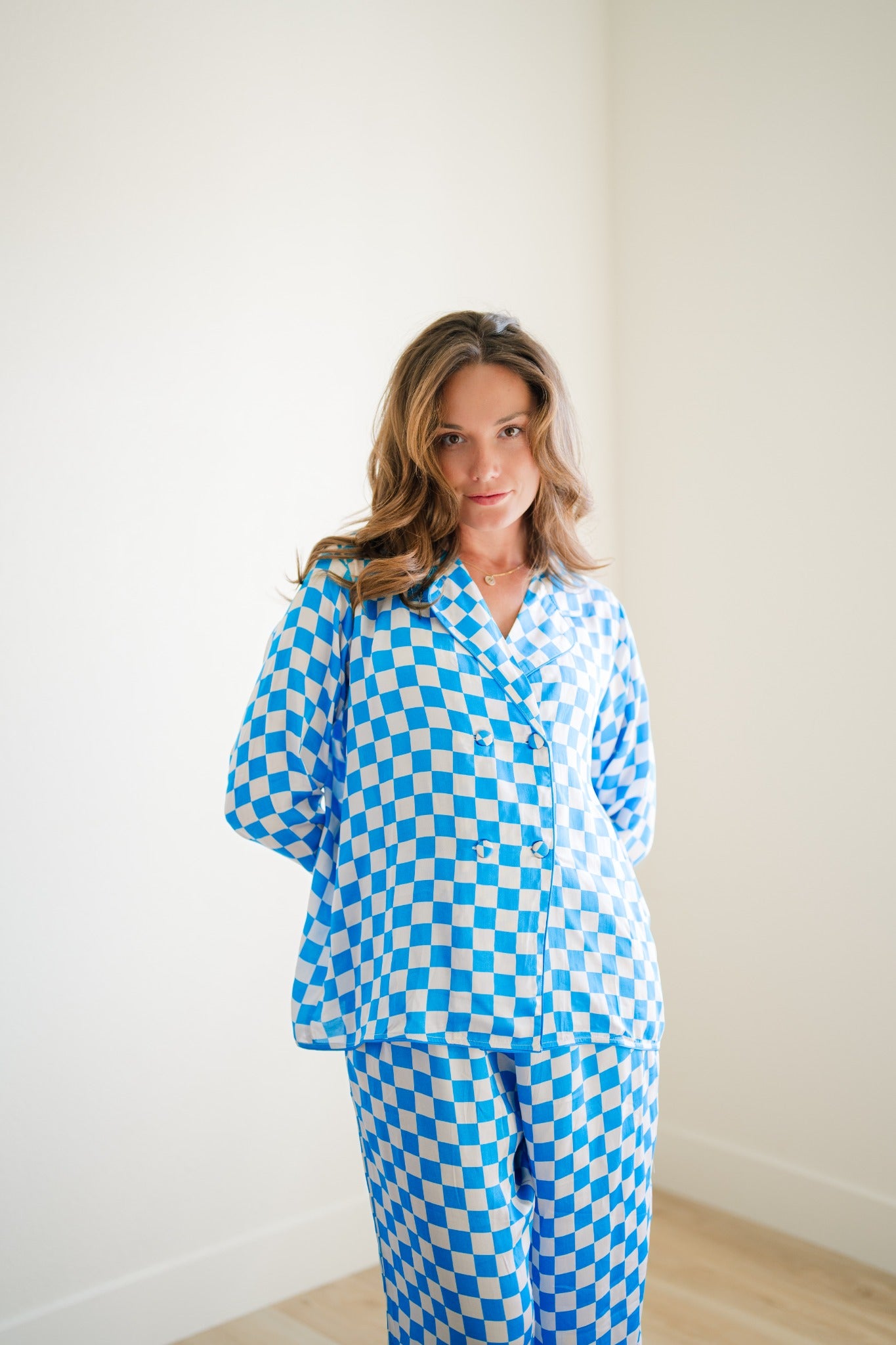 Blueberry Check alternate front view